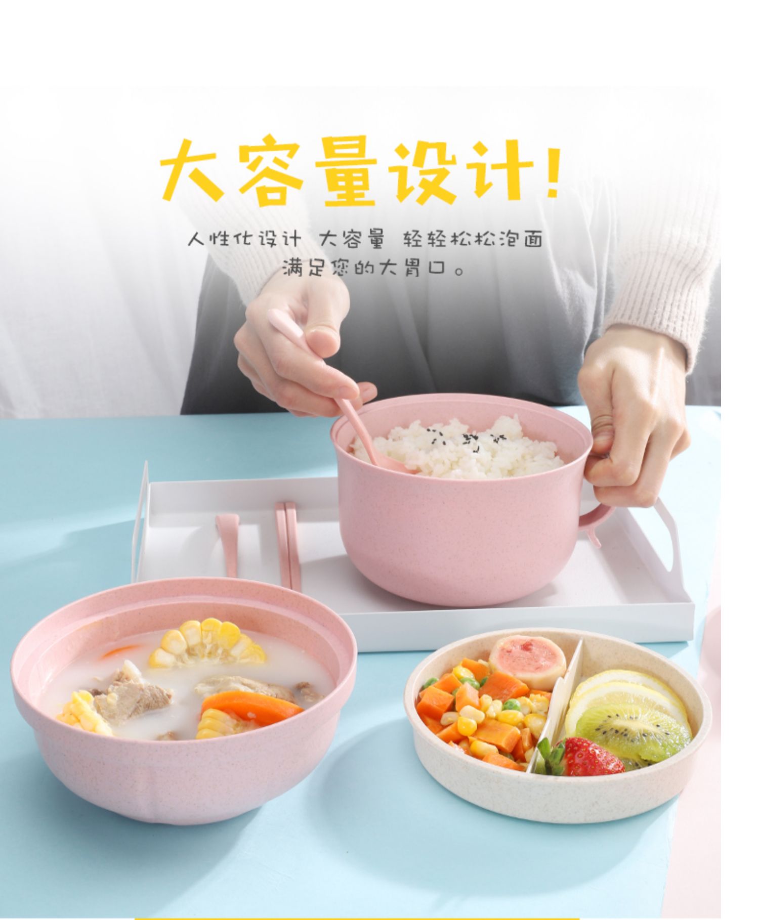Bát mì ăn liền có nắp ký túc xá sinh viên cốc lớn bát ăn trưa Hộp mì ăn liền đặt bát lớn hai hộp cơm trưa - Hộp cơm điện sưởi ấm hộp cơm giữ nhiệt cắm điện