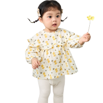 (Same style in the mall) Balabala baby shirt baby top thin girls clothes 2024 autumn new style