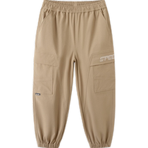 (Same style in the mall) Balabala childrens clothing boys pants childrens spring clothes 2024 new big childrens casual trousers