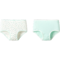 (Same style in the mall) Balabala childrens underwear triangle cotton womens shorts big childrens underwear without PP two pack