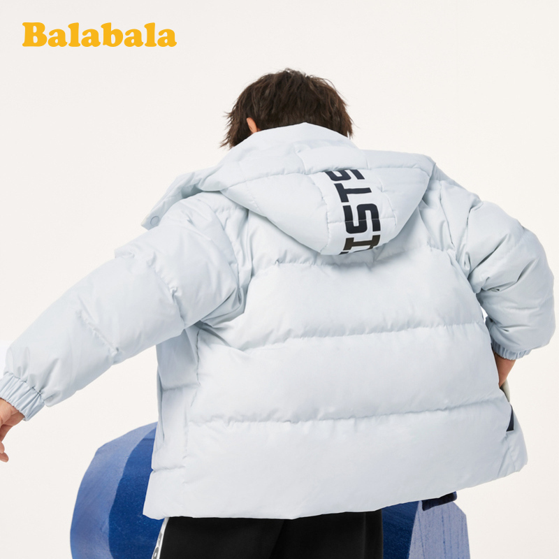 Balabala chàng trai xuống áo khoác dày Qingcang chính hãng mùa đông áo khoác trẻ em Quần áo trong thời trang boy Hoody lớn.