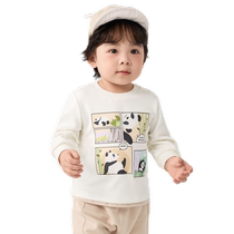 (Same style as Le Fun IP Mall) Balabala childrens T-shirts for boys and girls 2024 new autumn clothes cute