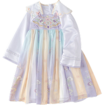 (Same style in the mall) Balabala Hanfu girls dress 2024 autumn new childrens clothing childrens long-sleeved skirt