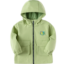 (Same style in the mall) Balabala Childrens Clothing Childrens Jacket 2024 New Spring Clothing Boys Loose Hooded Top