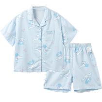 (Same style as Big Eared Dog IP mall) Balabala girls pajamas set summer air-conditioning clothes childrens home clothes