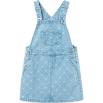 (Same style in the mall) Balabala Girls Suspender Skirt 2024 New Spring Fashion Style Childrens Dress Sweet