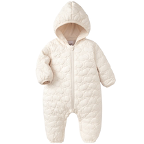 Balabala baby jumpsuits cotton clothes childrens clothes baby autumn and winter clothes going out clothes hug clothes and velvet