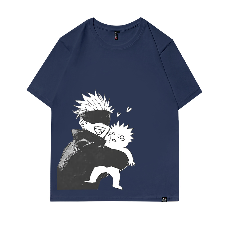Five Embraces - Tibetan BlueSpell periphery T-shirt Short sleeve Article 5 Realization comic Cartoon Chaopai jointly T-shirt Half sleeve cotton summer new pattern male