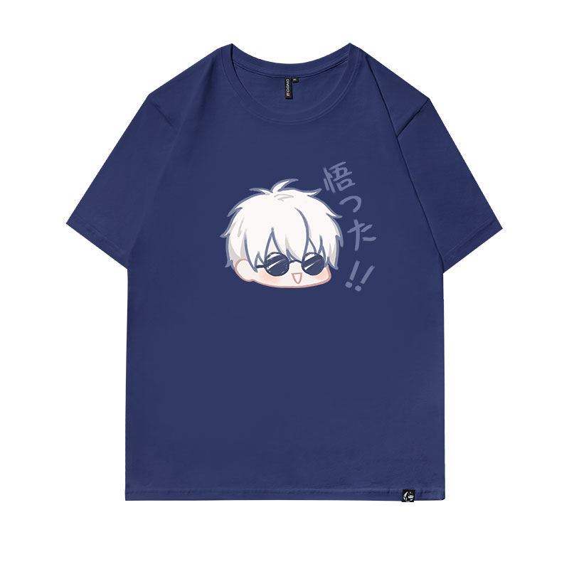 I Learned - Tibetan Bluesolar system Animation surrounding T-shirt Spell Short sleeve jointly Article 5 Realization clothes easy lovers leisure time quadratic element men and women