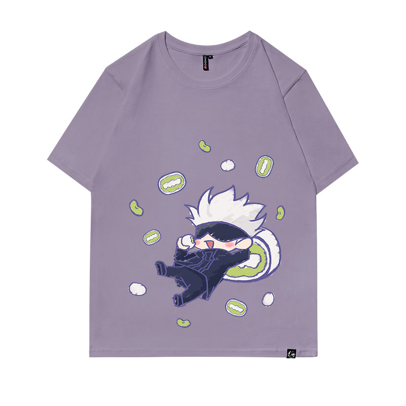 Five Foods - Black Snailsolar system Animation surrounding T-shirt Spell Short sleeve jointly Article 5 Realization clothes easy lovers leisure time quadratic element men and women