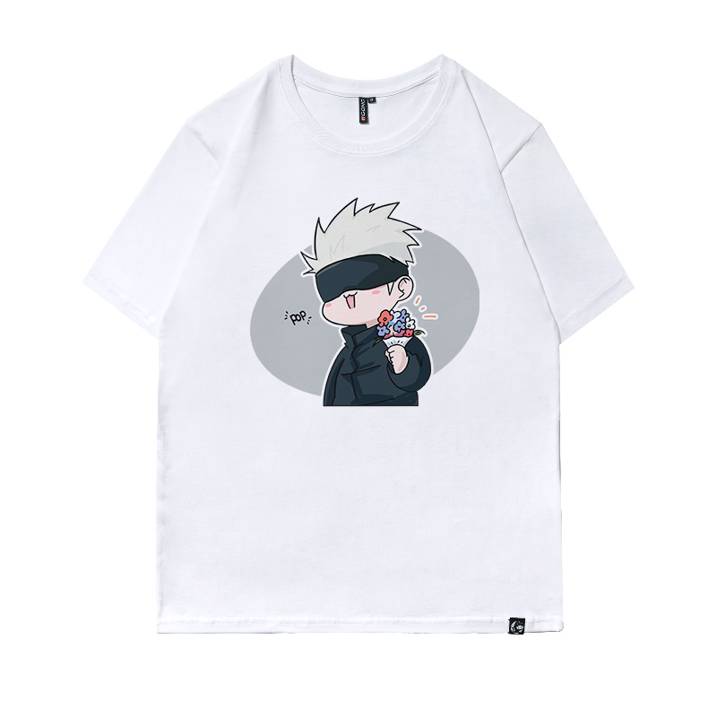 Elliptic Q-whiteSpell jointly T-shirt Short sleeve Article 5 Realization Animation surrounding solar system quadratic element Cartoon Compassionate Half sleeve men and women clothes