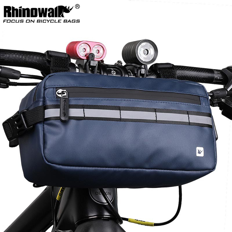 Rhino bicycle front bag multi-function handlebar bag beam bag triangle bag messenger bag waist bag road bike riding