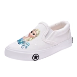 Детская белая обувь для раннего возраста, белые тканевые туфли