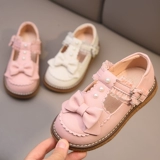 Мягкие туфли для кожаной обуви для принцессы с бантиком, стиль Лолита, из натуральной кожи, мягкая подошва