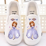 Детская белая обувь для раннего возраста, белые тканевые туфли