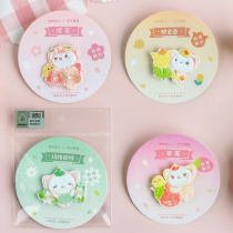 Western cat cat embroidery pin stickers clothes beautiful girl heart girl decoration accessories cute cat brooch stickers