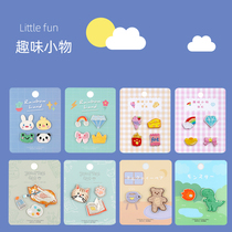 Cute couple embroidery stickers Handbook notebook clothes hat decoration stickers self-adhesive stickers backpack ipad stickers