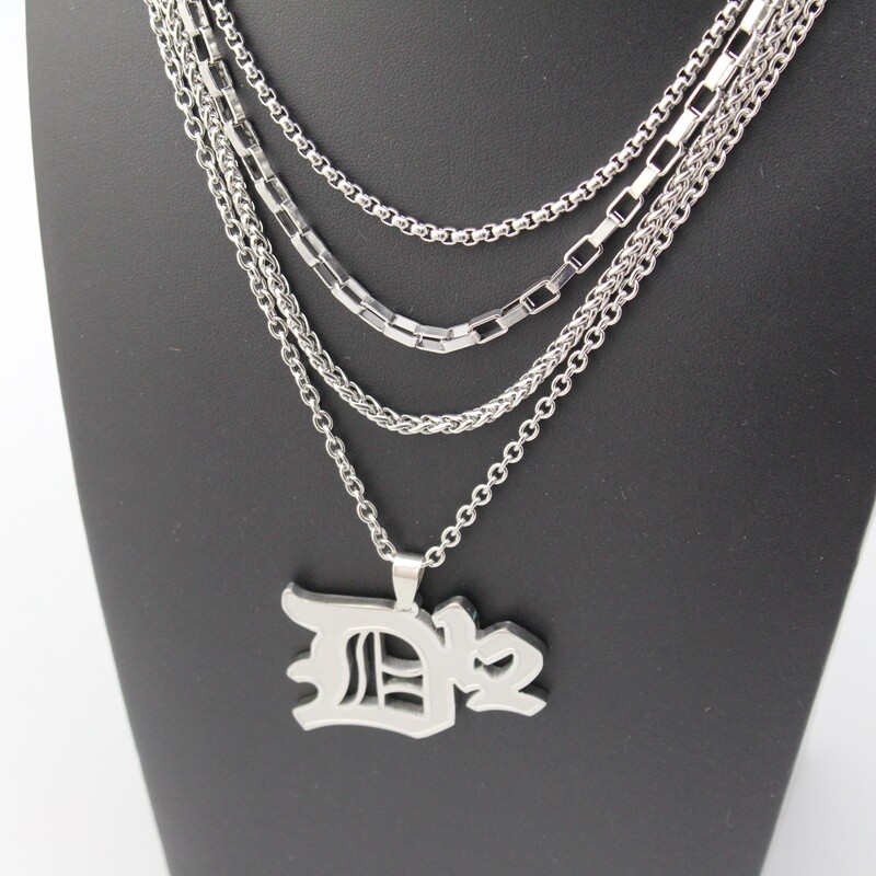 Hip Hop Eminem D12 Extra Long Men's Hip Hop Necklace Sweater Chain Hip Hop Eminem D12 Extra Long Men's Hip Hop Necklace Sweater Chain