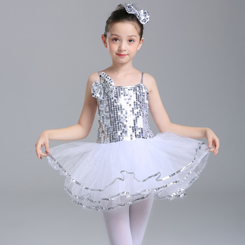 hiệu suất quần áo quần áo mầm non nhảy cô gái công chúa váy sequin 61 trẻ em gây dựng vở ballet jazz váy poncho váy.