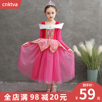 Elo Princess dress red dress children summer 2020 new skirt girls summer thin foreign baby