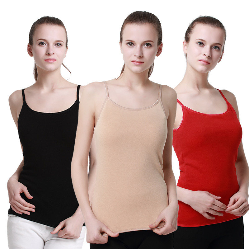 Every Day Special Price Lady Harness Warm Vest Woman Plus Suede Thickened Sleeveless Single Layer Fever Garment Bunch Shapewear Underwear