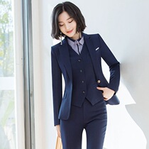 Professional set women 2019 new autumn Business interview dress womens professional wear suit waistcoat Hotel