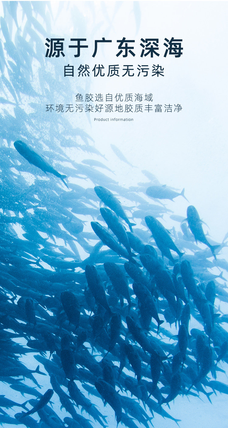 阿里健康大药房 福东海 99%干度 深海白玉鱼胶干 20g 赤嘴鱼鳔 图6