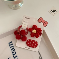 Комплект, в цветочек, 3 предмета