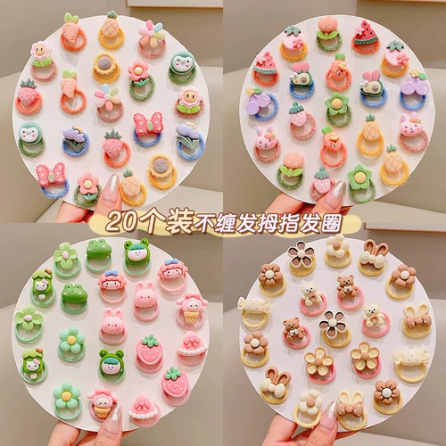 Детская маленькая безвредная резинка для волос, детский аксессуар для волос, не повреждает волосы