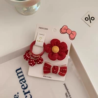 Комплект, в цветочек, 3 предмета