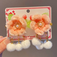 Розовый, в цветочек, 1 пары