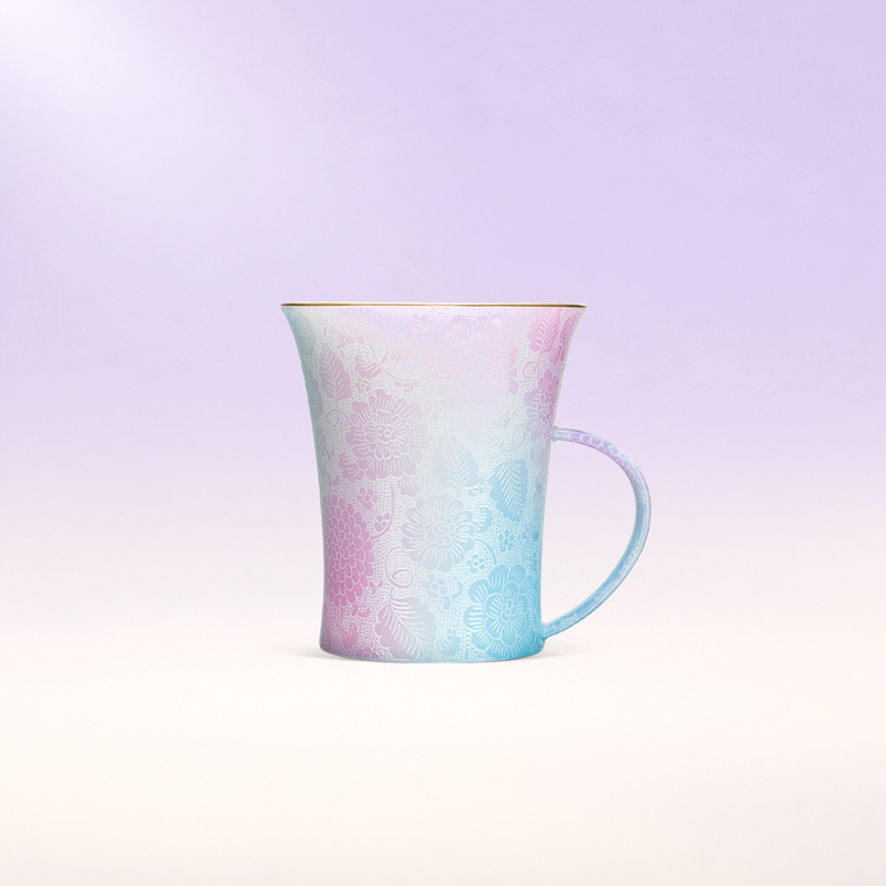 Ancient Silk Pattern Mug, Jingdezhen Handmade Ceramic Cup, High-Value Water Cup, Women's Coffee Cup, Wedding Gift Ancient Silk Pattern Mug, Jingdezhen Handmade Ceramic Cup, High-Value Water Cup, Women's Coffee Cup, Wedding Gift