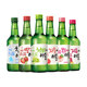 South Korea imported Zhenlu shochu 360ml*6 bottles of Zhenlu green grape-flavored wine girl sweet wine non-sake fruity wine