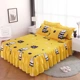 Một mảnh mùa hè giường bông váy bedspread chúa gió váy flounced váy denim giường đôi bao gồm chăn trượt - Váy Petti