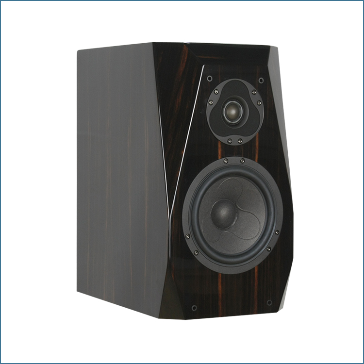 And Acoustic Gentleman Treasure 66200 18WU8741 Black Honolulu Piano Lacquer Bookshelf Hifi Speaker