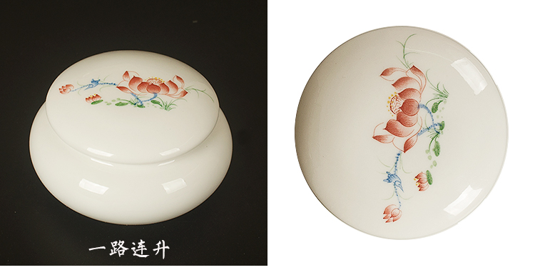 New mini colorful hong mei small POTS can liquid tank with high precision ceramic small oval pot paste porcelain