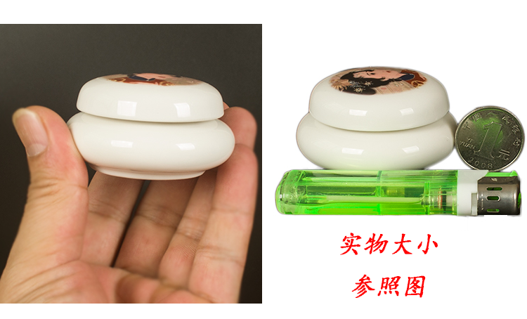 View the new Japanese small ceramic POTS with cover small POTS powder box cream cream jar packing bottle bottle