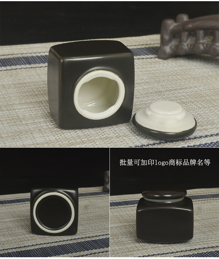 The Mini porcelain ceramic jar pink box powder pot cream jar of substance seal pot small tea pot