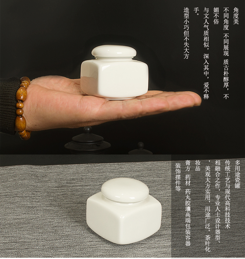 To DE ceramic POTS, rotating liquid seal cosmetics box paste bottle of honey pot ceramics factory direct sale