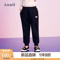 Anel childrens clothing female childrens sports pants 1 Spring and Autumn new foreign baby casual pants 3 years old Tide pants