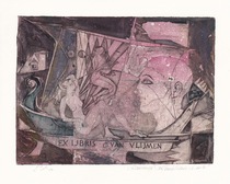 Lithuania-Antans Kmieliauskas-Printmaking Collection Ticket The Ship