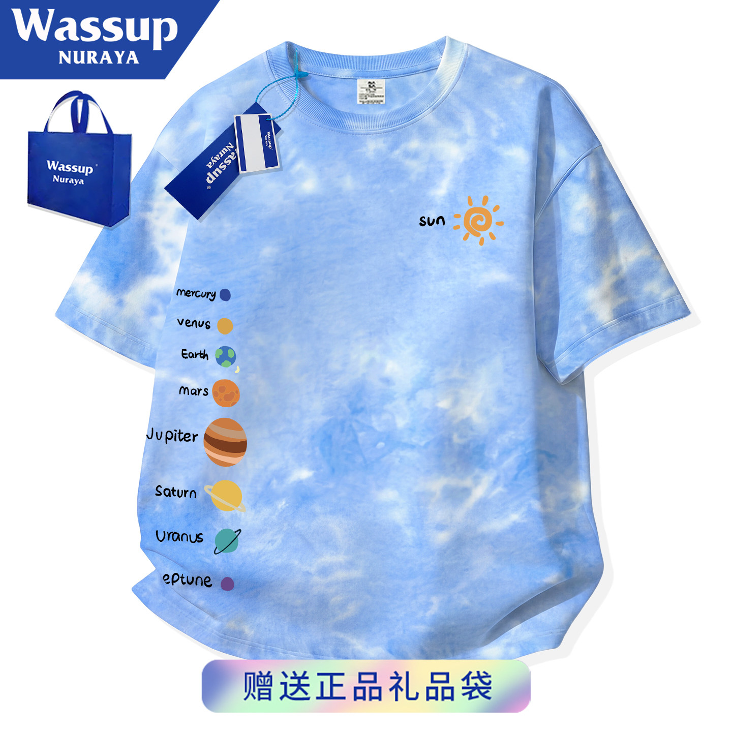 модная брендовая красивая футболка wassup с короткими рукавами и галстуком-бабочкой для мальчиков, новинка 2026 года, летняя хлопковая одежда для мальчиков
