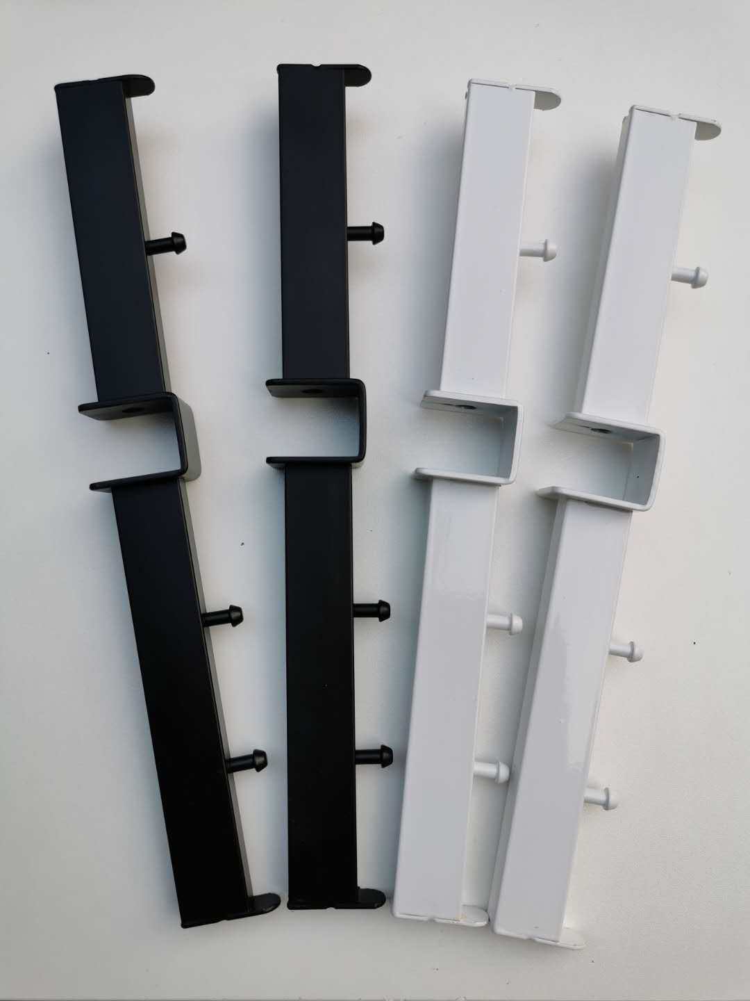 Clothing store display rack hanger accessories card 2 5cm square tube double-sided positive hook Horizontal bar hanging beads front three rear two