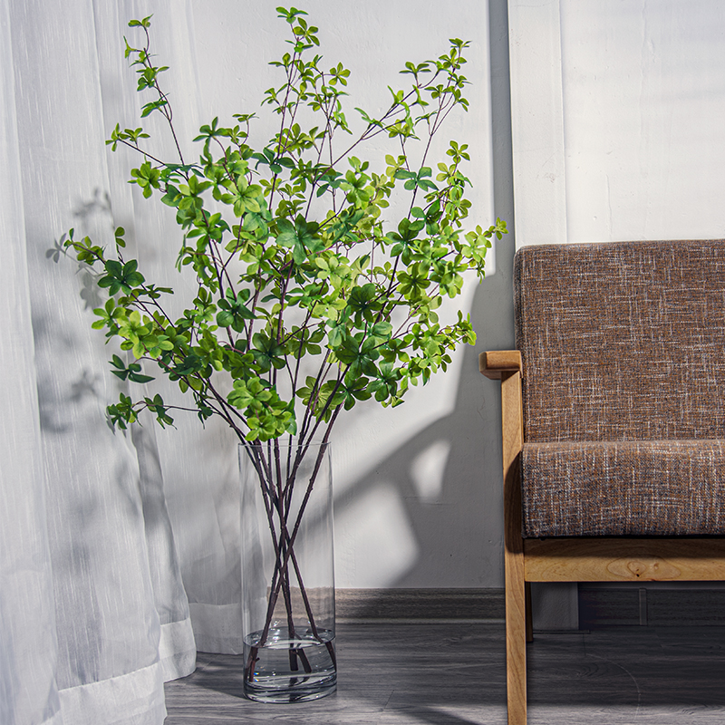 Nordic simulation green plant Japanese bell plant single horse drunk wood fake flower dining table indoor living room desktop decorative flower