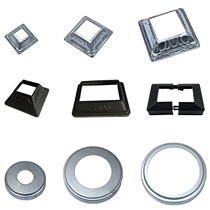 Fence accessories large full footcover bottom cover staircase decoration cover cover cover square pipe stamping cover