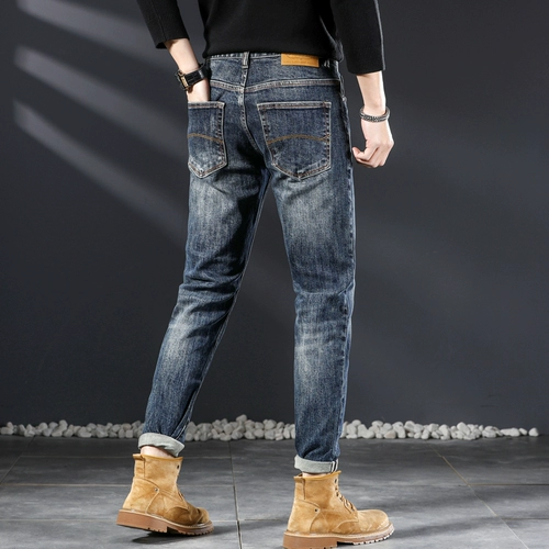 Демисезонные джинсы, штаны, коллекция 2023, в американском стиле, свободный прямой крой