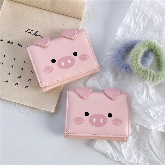 ins Korean Pink Piggy 70% off Layer Pu Leather Wallet Coin Purse Girly Cute Cartoon Coin Card Holder Multifunctional ins Korean Pink Piggy 70% off Layer Pu Leather Wallet Coin Purse Girly Cute Cartoon Coin Card Holder Multifunctional