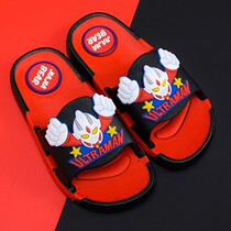 Childrens slippers boys Ultraman summer big children baby indoor household non-slip boys deodorant one-piece molding