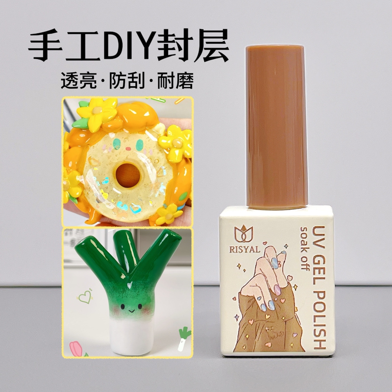 Stone Plastic Clay Tempered Sealing Layer, Handmade Special Soft Clay Gloss Oil, Clay Figurine Protective Layer, Waterproof, Wear-Resistant, Translucent