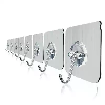 Strong adhesive hook Wall wall hanging household dormitory female super adhesive hook large adhesive stick small self-adhesive load-bearing white buckle does not